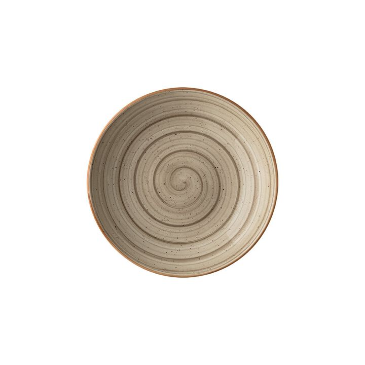 Terrain dia.11" h:2.5" 57 oz. Round Brown Vitrified Bowl (Set of 2)