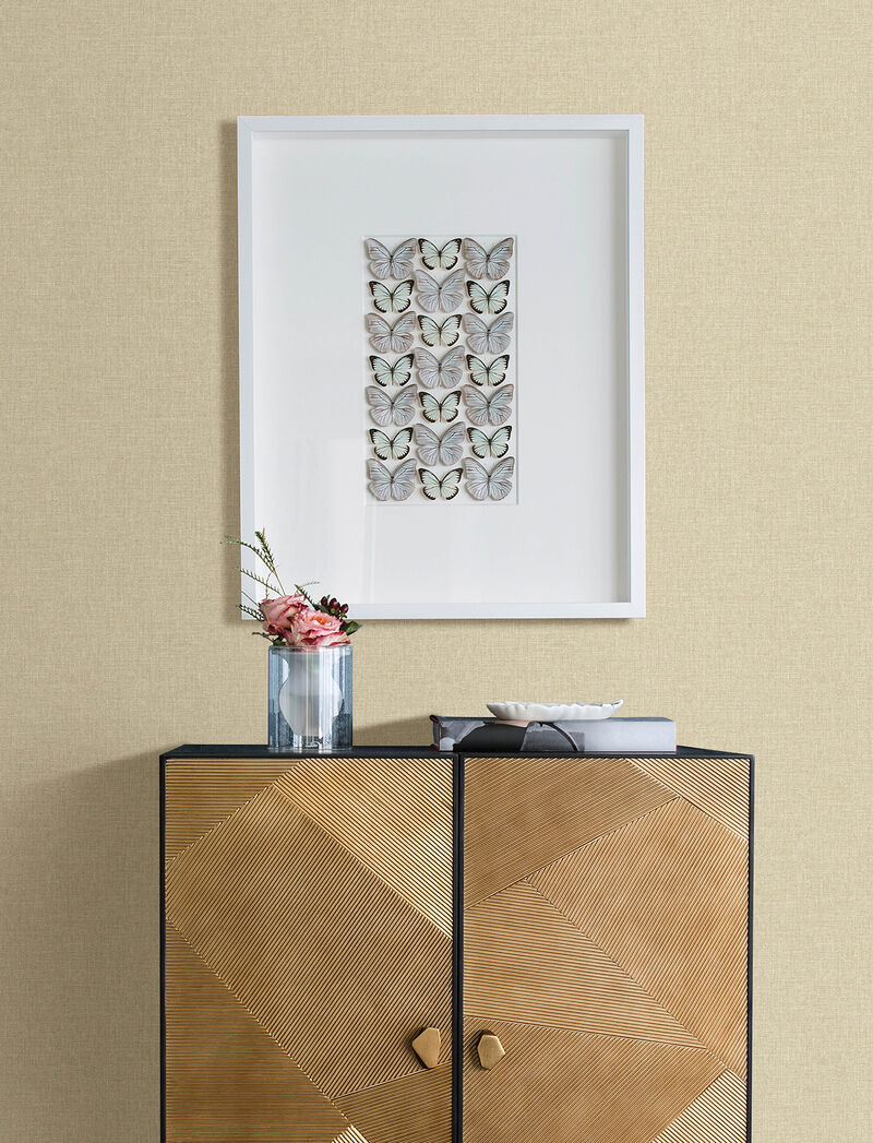 Eunice Brown Linen Wallpaper image number 1