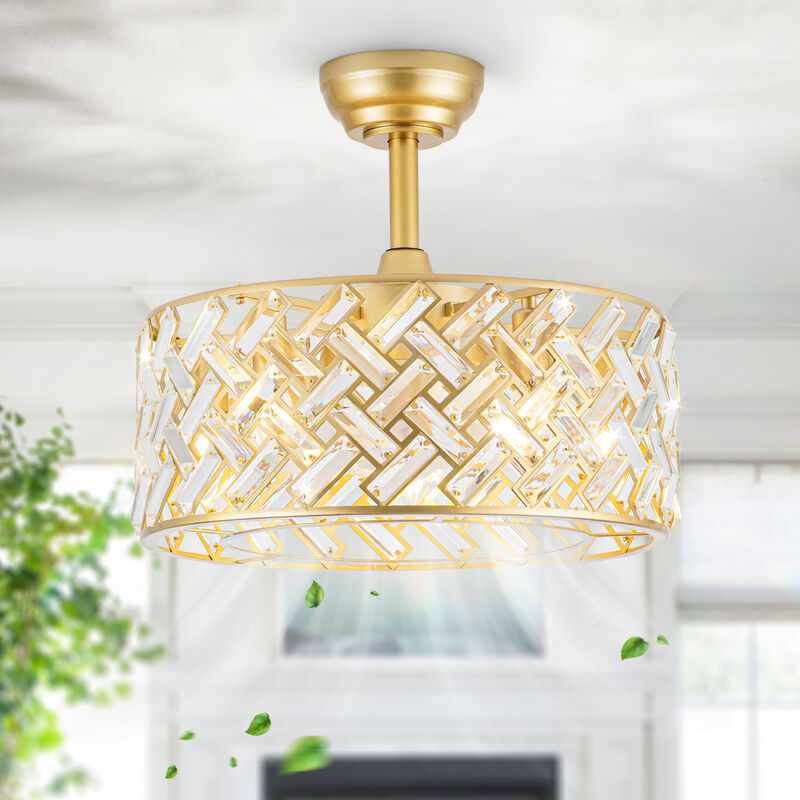 Crystal Cage Ceiling Fan image number 8