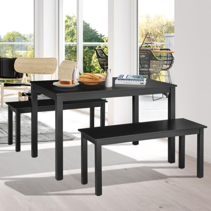 Hivvago 3 Pieces Modern Studio Collection Table Dining Set