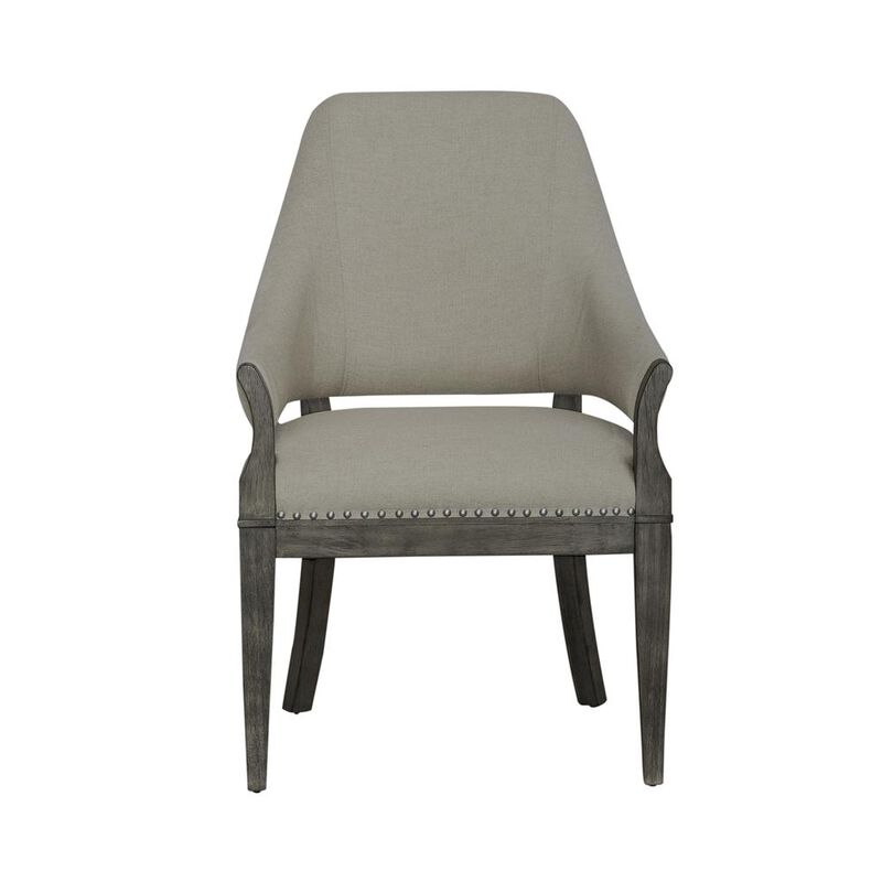 Liberty Furniture Uph Arm Chair (RTA) Traditional Brown in Havana Brown Finish image number 2