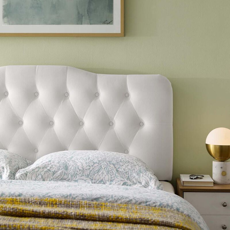 Annabel King Diamond Tufted Performance Velvet Headboard image number 6