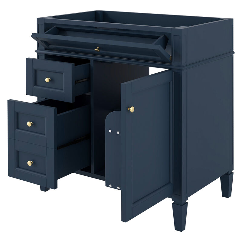 30" Freestanding Bathroom Vanity Without Top Sink image number 3