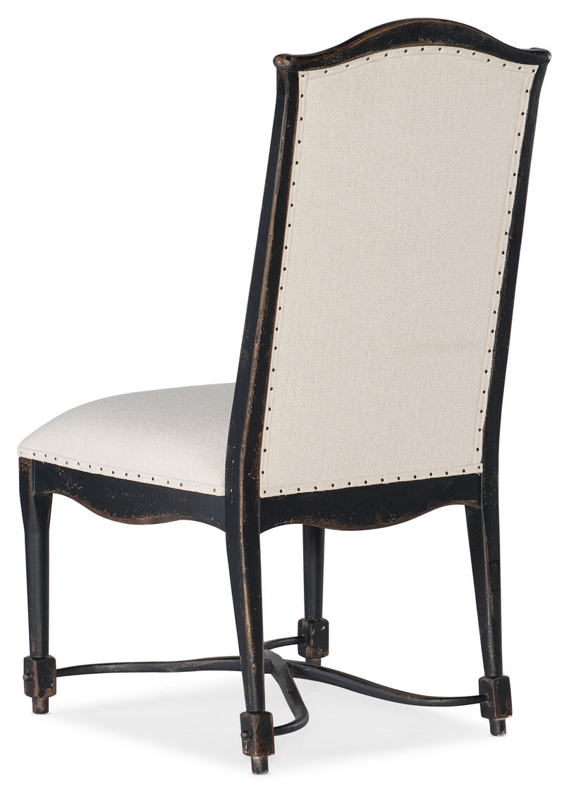 Ciao Bella Upholstered Back Side Chair in Black