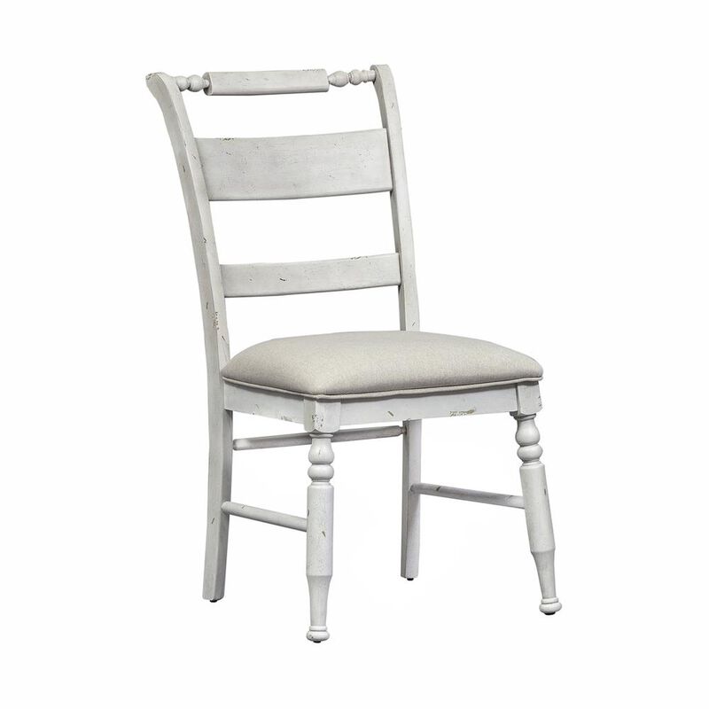 Liberty Furniture Slat Back Side Chair (RTA)-Set of 2 Traditional White image number 1