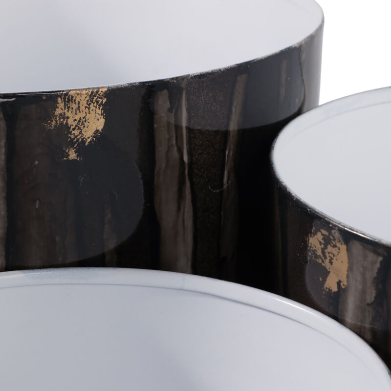 S/3 9/10/11" Marbled Finish Planters, Gray image number 5