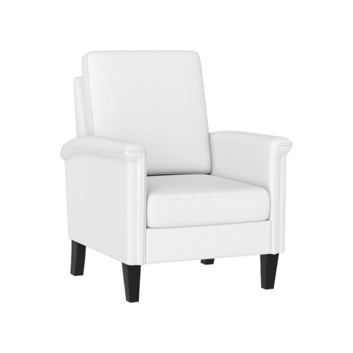 High Back Floral Accent Armchair with Solid Wood Legs Farmhouse