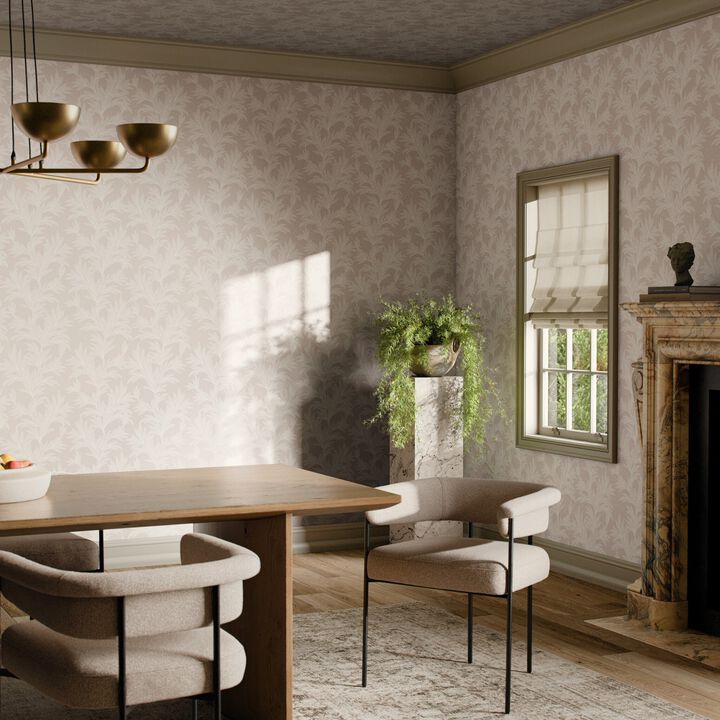 Lush Leaves Wallpaper by Getty Images - Lush Leaves Grey I