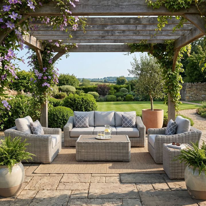 Teva Outdoor Patio Sectional Sofa Set