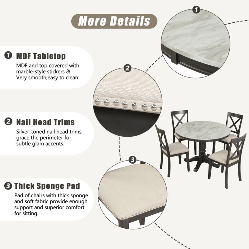 Fakmig 5-Piece Dining Set image number 5