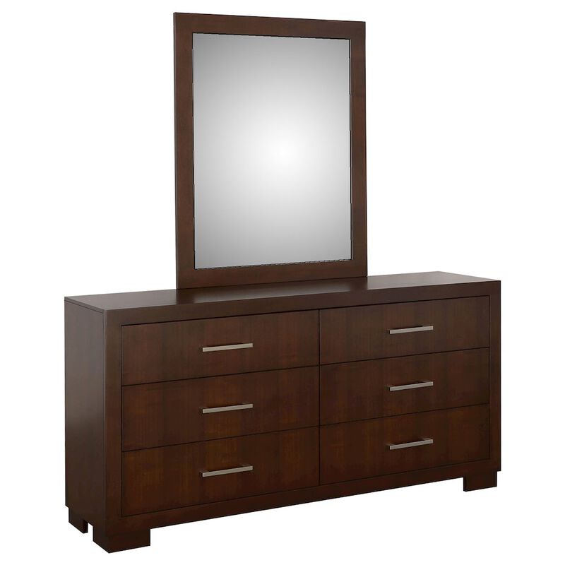 Coaster Co. of America Jessica 6-drawer Dresser with Mirror Cappuccino image number 0