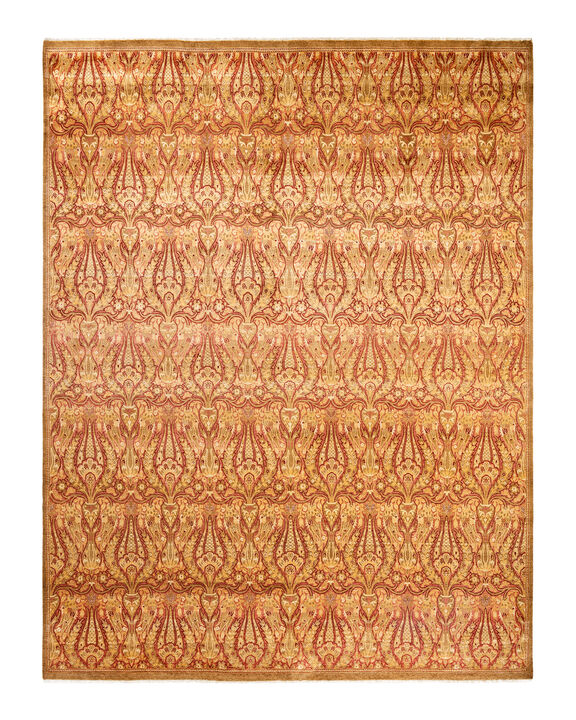 Mogul, One-of-a-Kind Hand-Knotted Area Rug  - Yellow, 9' 2" x 11' 10"