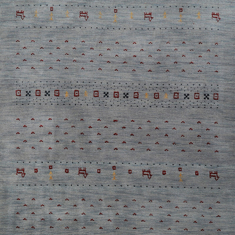 RUGSOTIC CARPETS HAND KNOTTED LOOM WOOL ECO-FRIENDLY AREA RUGS  - Rectangle, Contemporary Modern Design, High Pile Handmade Anti Skid Rugs for Living Room (L00585) image number 3