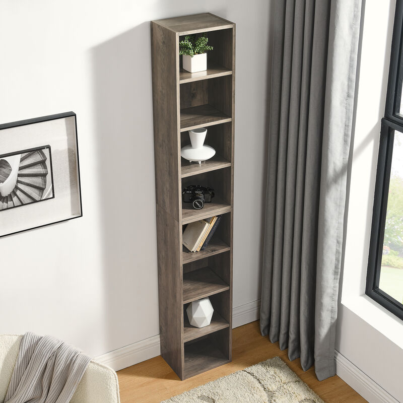 8-Tier Media Tower Rack for Stylish & Space-Saving CD, DVD, and Game Storage