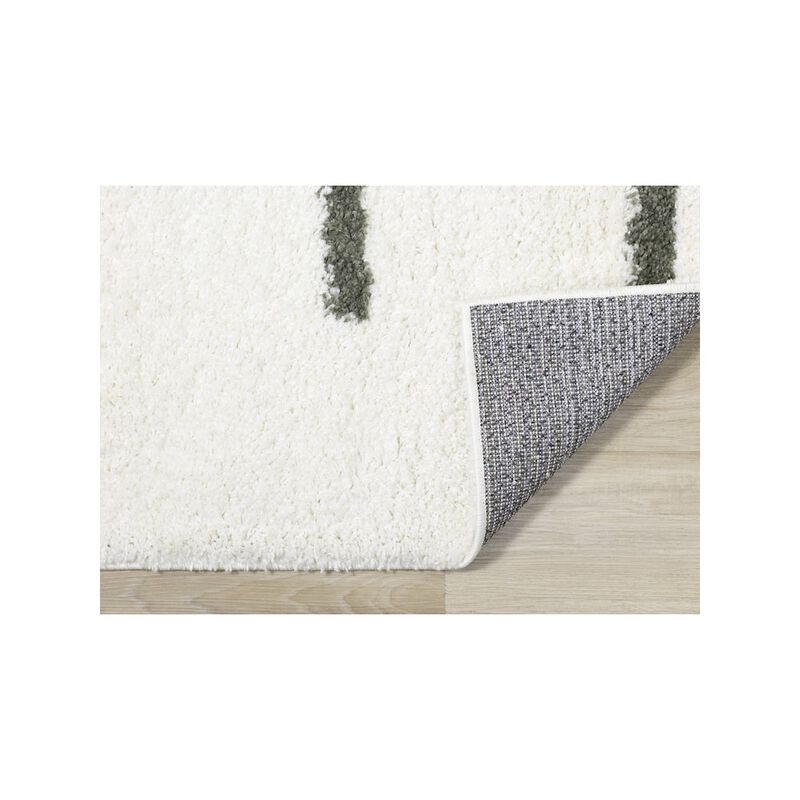 Novelle Home Palmer Green Cream Soft Modern Lines Area Rug, 7'10 x 10'6 image number 4