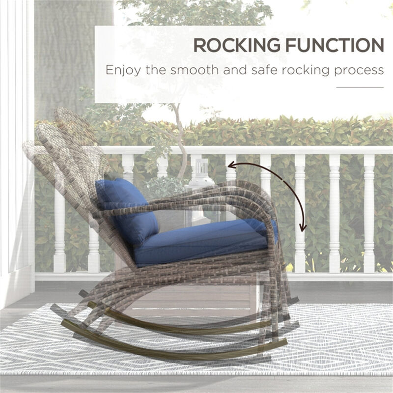 Outdoor Rocker Chair for Garden Seating and Patio Lounge Comfort