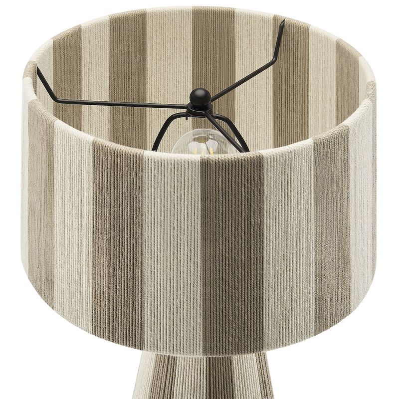 Renae Handwoven Cotton Thread Striped Table Lamp image number 5