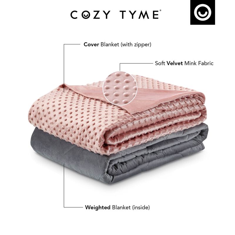 Cozy Tyme Isabis Weighted Blanket 15 Pound 48"x72" Twin Size