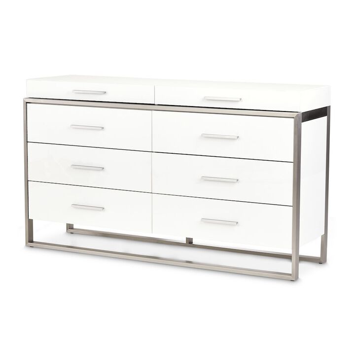 Michael Amini Marquee Dresser - Cloud White