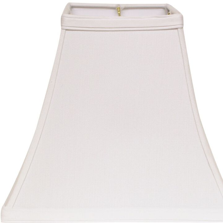 Hivvago 10" White Square Bell No Slub Lampshade