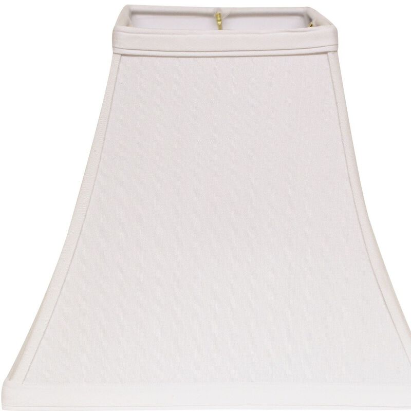 Hivvago 10" White Square Bell No Slub Lampshade