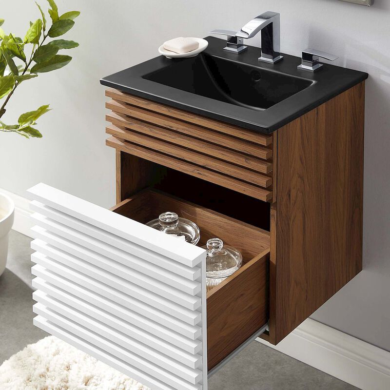 Render 18" Wall-Mount Bathroom Vanity image number 8