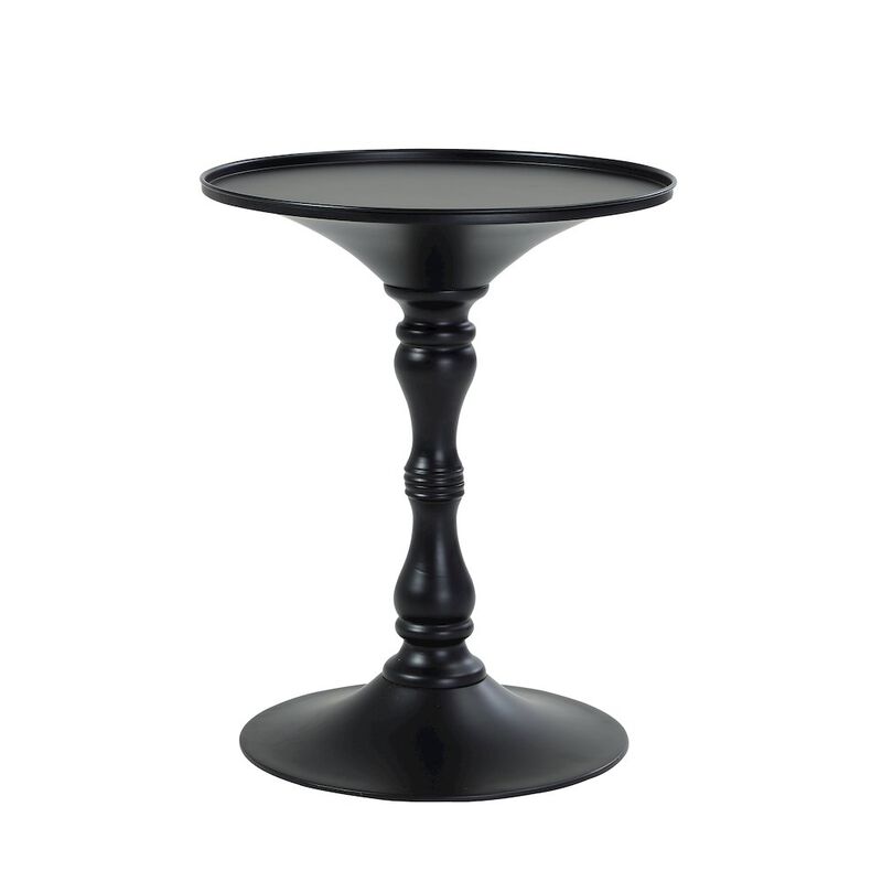 Pangea Home Bishop Side Table Black