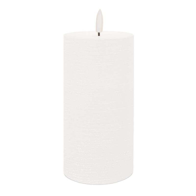 HomeRoots Set of Two Unscented Candle Flameless Pillar Candles image number 3