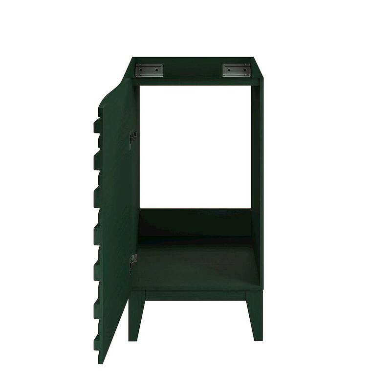Cascade 18" Freestanding Bathroom Vanity Cabinet without Top in Green Oak image number 3