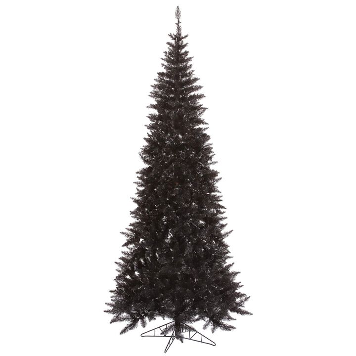 Vickerman Black Slim Fir Tree -