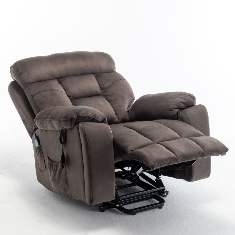 Recliners Lift Chair with Hidden Cup Holder Relax Sofa Chair Power Electric Reclining for Elderly image number 4