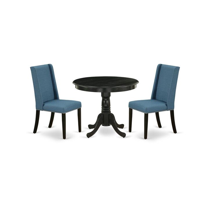 Dining Room Set Wirebrushed Black