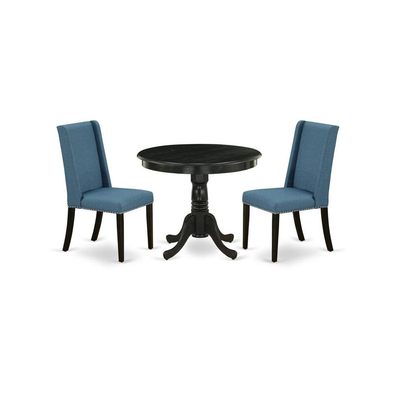 Dining Room Set Wirebrushed Black