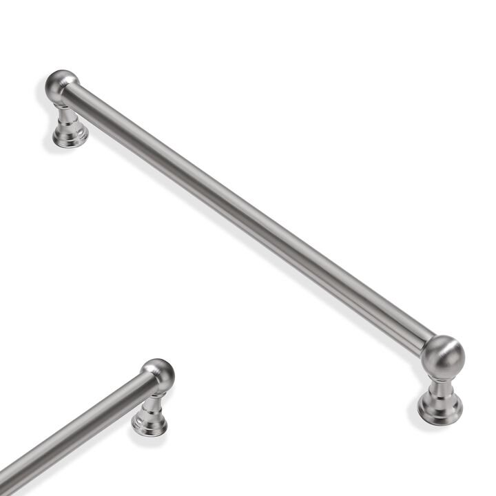 ZAUYX 2 Pack 8 Inch Hole Center Brushed Satin Nickel Cabinet pulls Solid Heavy Duty Drawer Handles Dresser Handles Cabinet Handl