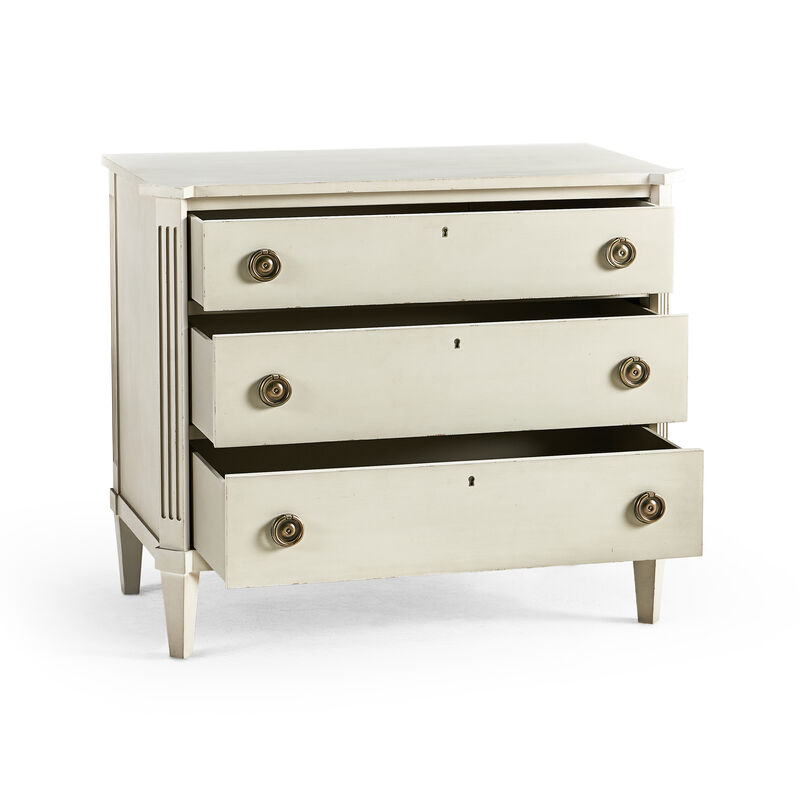 Aeon Swedish Small Drawer Chest in Beige