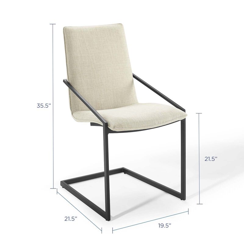 Pitch Upholstered Fabric Dining Armchair image number 1