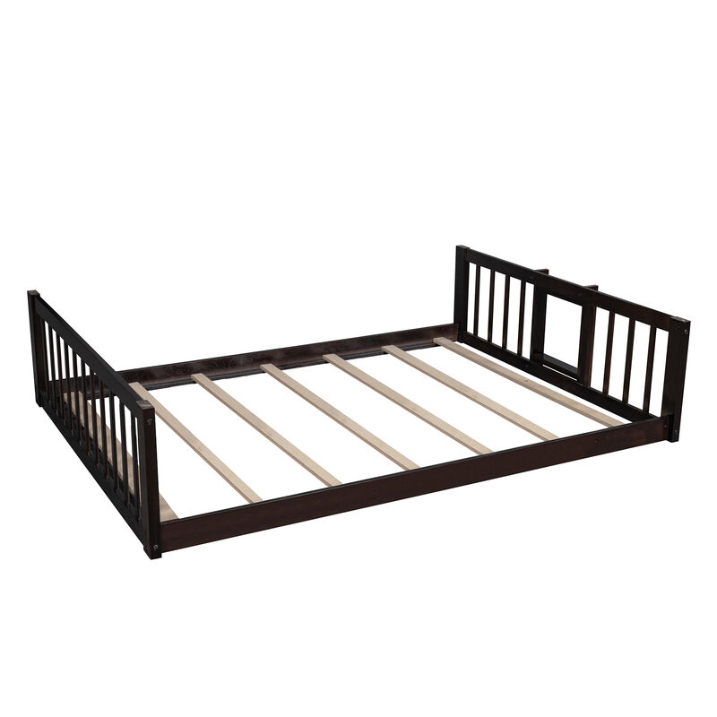 Merax Triple Bunk Bed with Guardrails