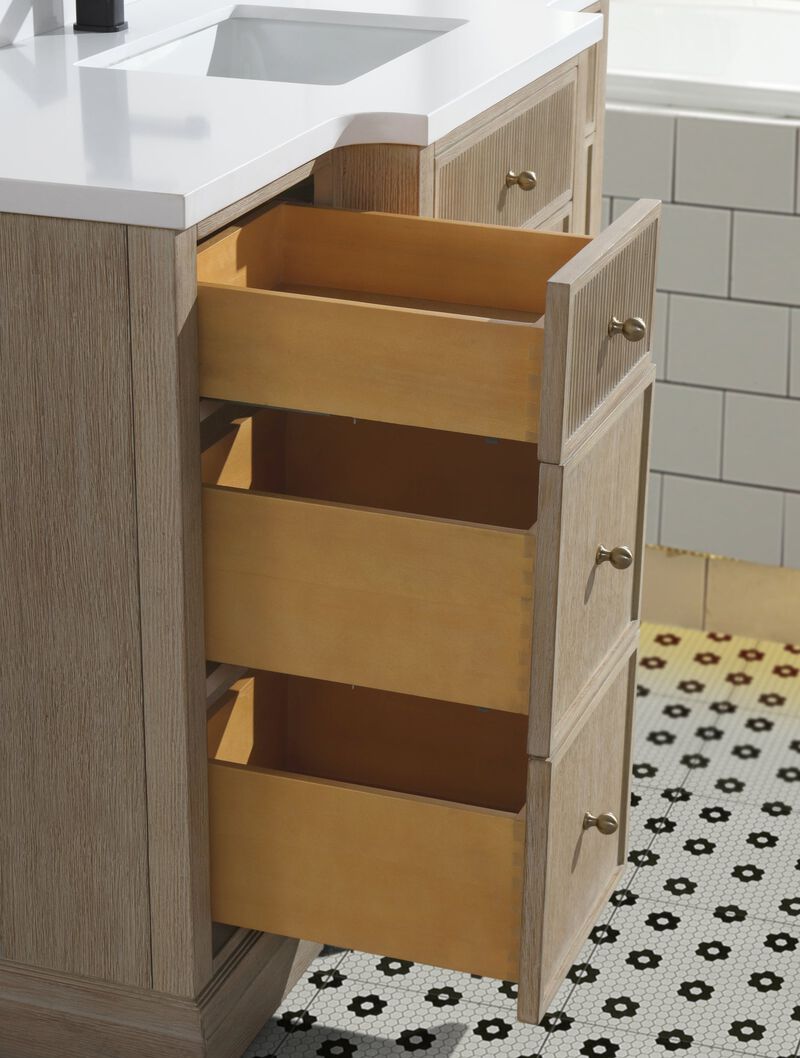 Redondo 55" Bathroom Vanity Ash Oak image number 8