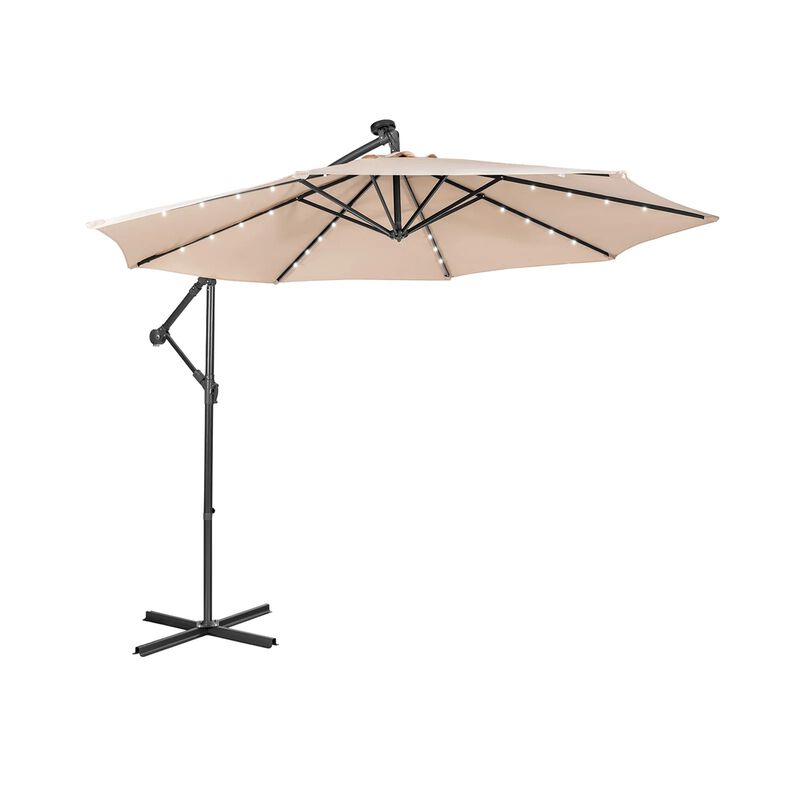 Mondawe 10 Feet Patio Cantilever Umbrella with Tilting System