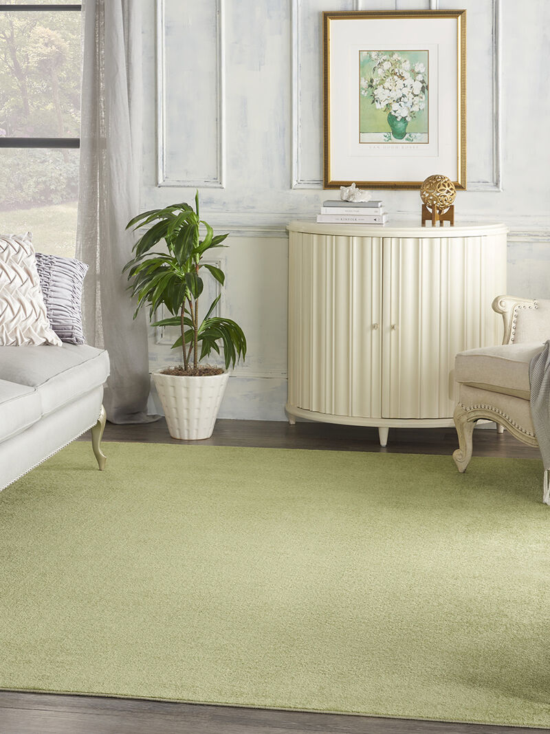 Nourison Essentials NRE01 Green 7' x 10' Rug image number 7