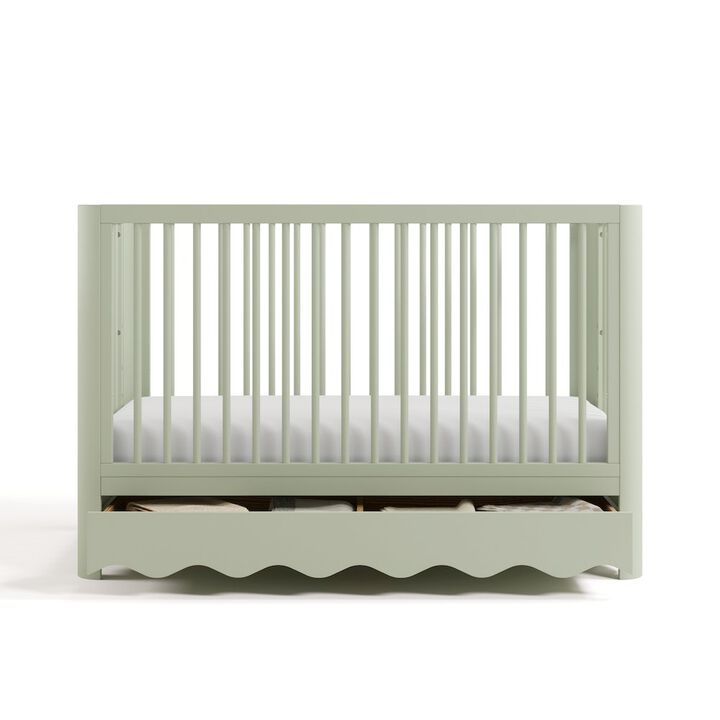Casablanca Deluxe 5-in-1 Convertible Crib with Drawer - Sage