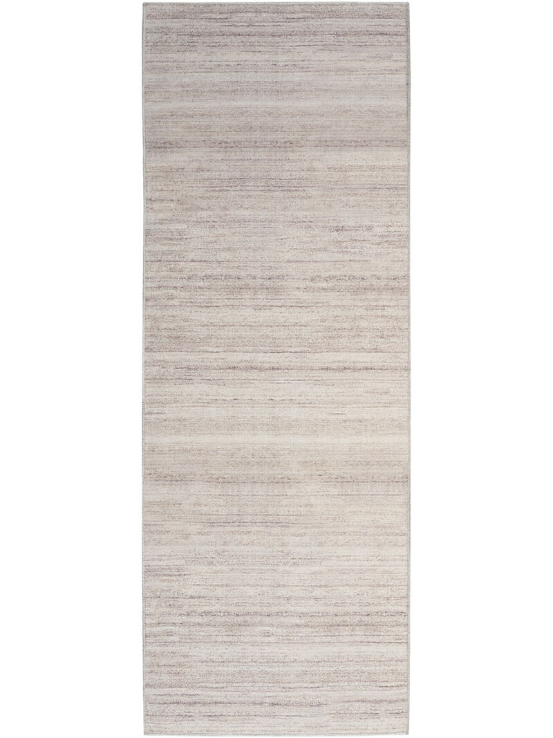 Washable Essentials WAE01 Ivory/Mocha 2' x 6' Rug image number 0
