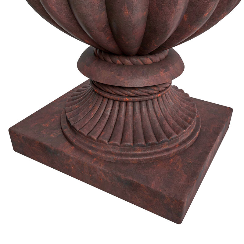 LeisureMod Lotus Series Fiberstone and MgO Clay Urn Planter