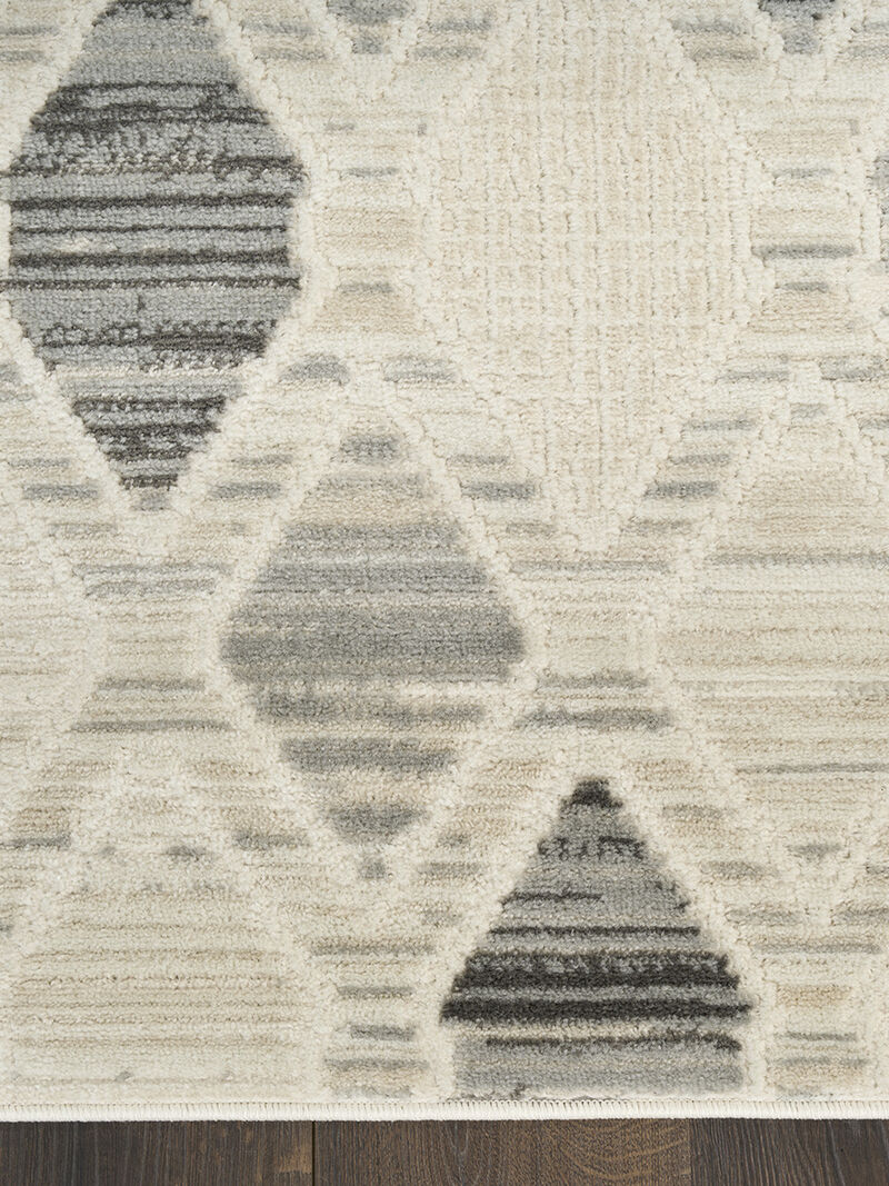Serenity Home SRH08 Beige/Gray 5'3" x 7'3" Rug image number 2