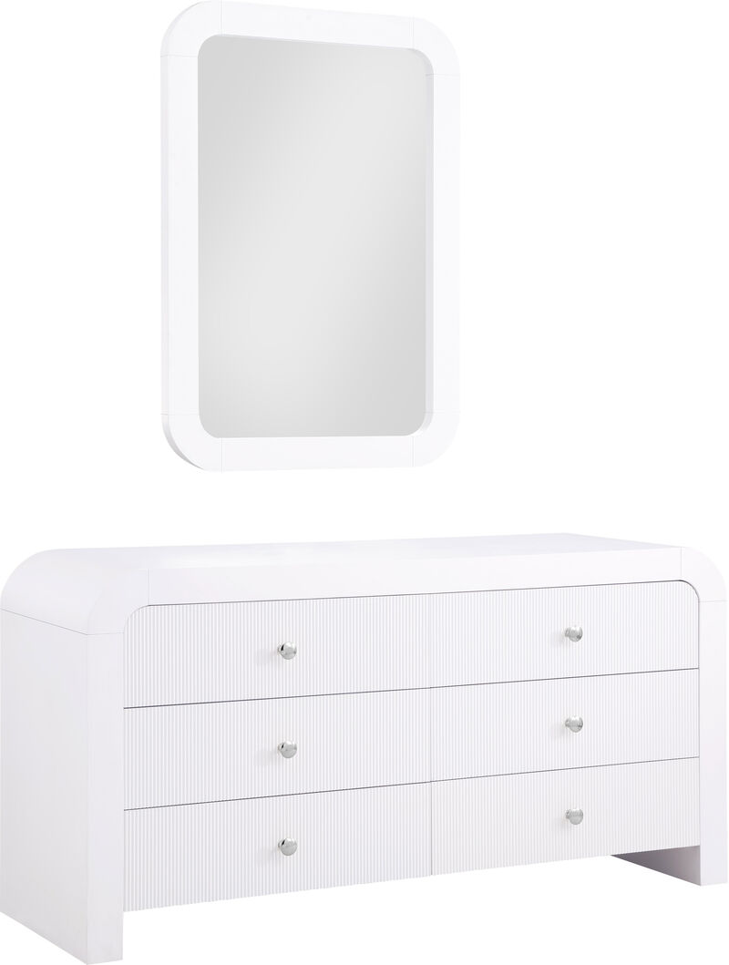 Meridian Furniture Artisto White Dresser image number 7