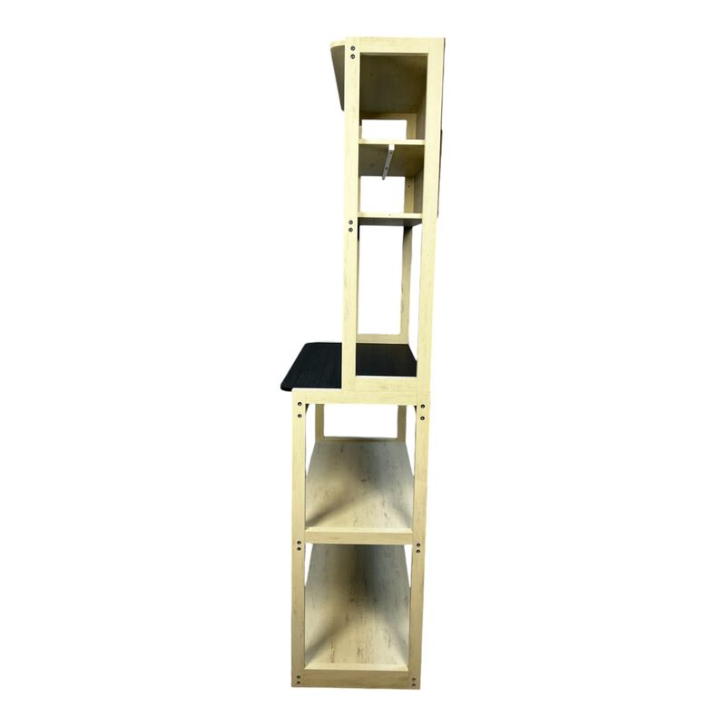 ELEMENT ACE 5-Tier Multi-Functional Bakers Rack for Kitchen Storage, Microwave Stand, Coffee Bar Station, Open Shelving Unit for Cookware & Kitchen Essentials image number 5