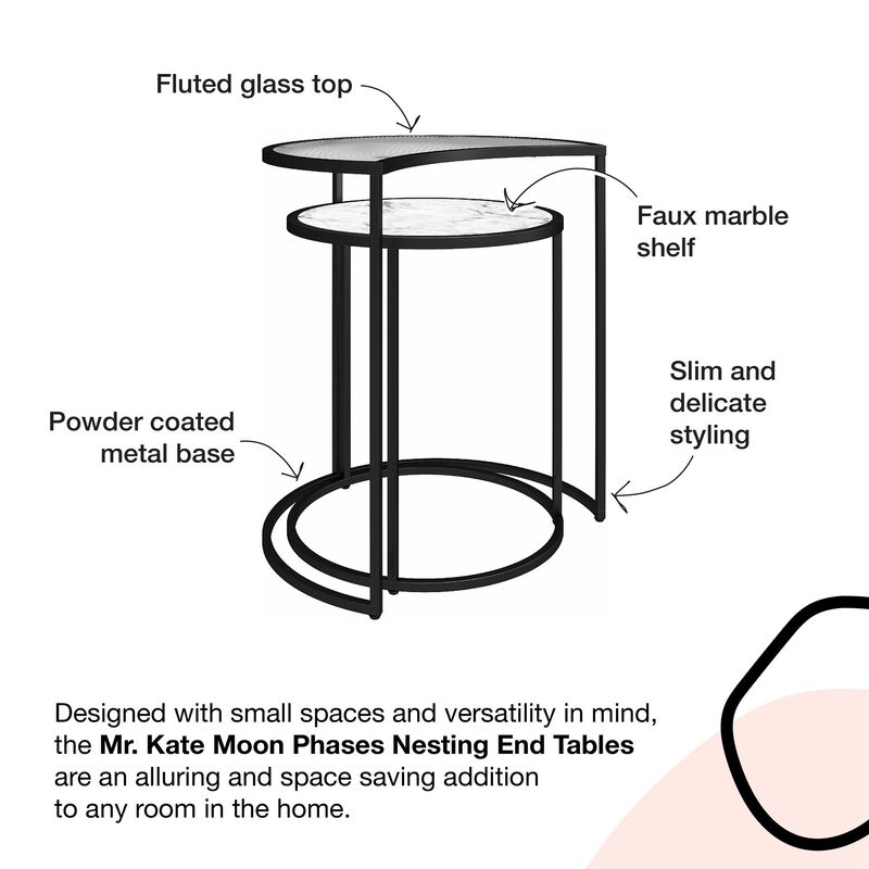 Moon Phases Nesting End Tables