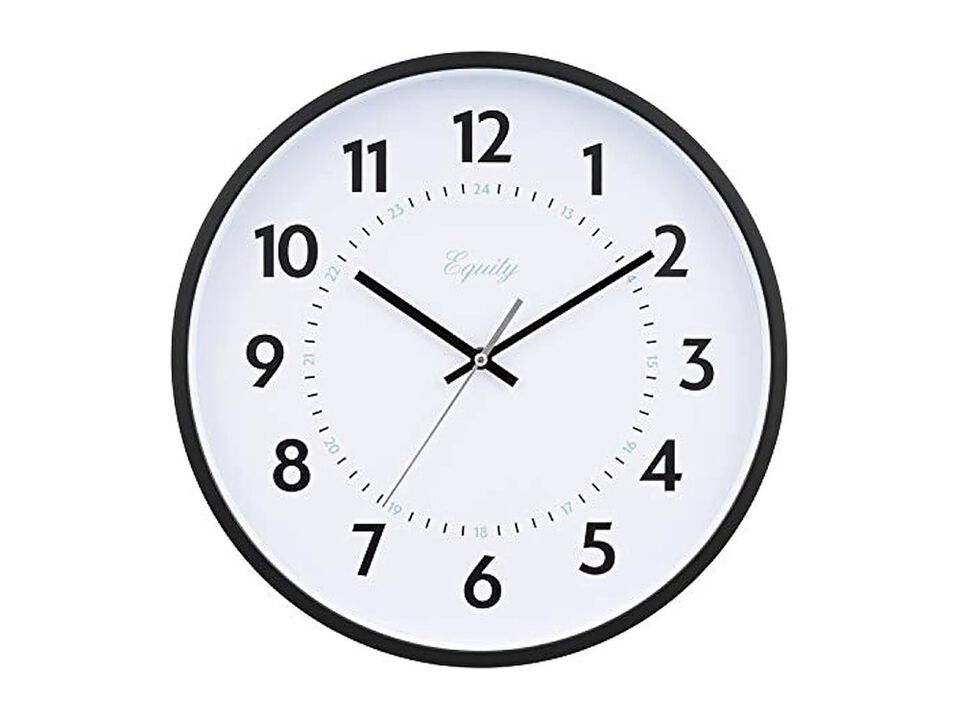 Equity Basics Commercial Wall Clock 14 Inch Home Decor