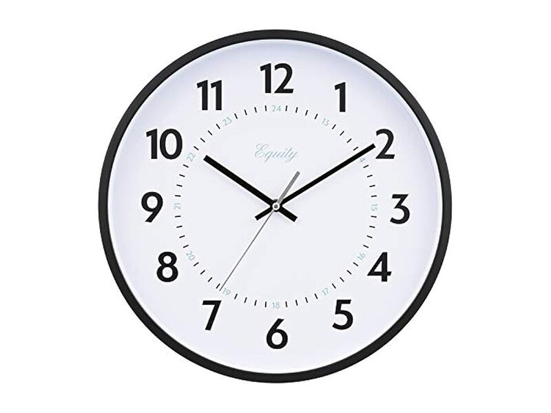 Equity Basics Commercial Wall Clock 14 Inch Home Decor image number 0