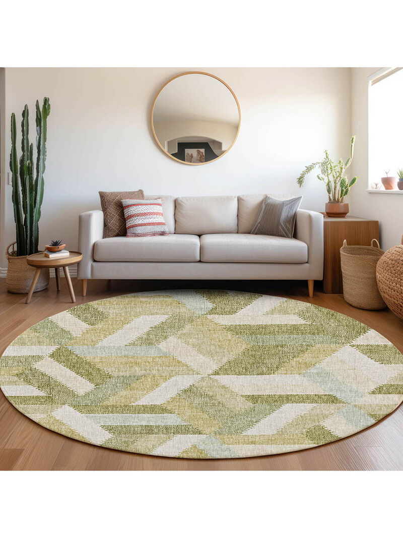 Lorenzo LN1 Aloe 8' Round Rug